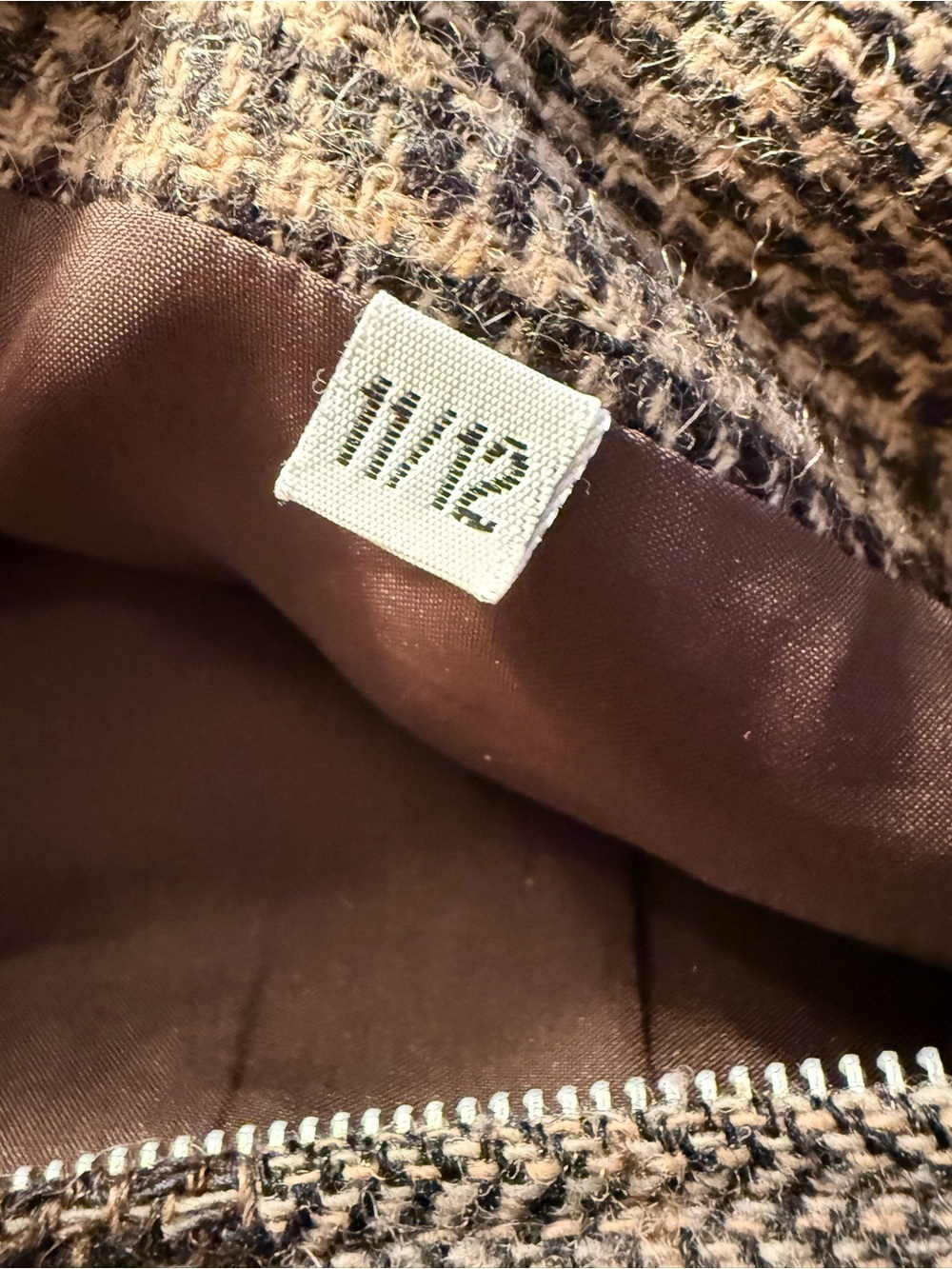 Patchwork Tweed Vest in Brown & Gray - International Scene - Picture 5 of 8